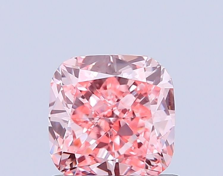 Loose Diamond - CUSHION MODIFIED 1.06ct Fancy Intense Pink VVS2: Loose Diamond - CUSHION MODIFIED 1.06ct Fancy Intense Pink VVS2 Source: This is a real non-mined Diamond that has been grown in a lab Shape: CUSHION MODIFIED Carats: 1.06 Color: Fancy Intense Pink Cer