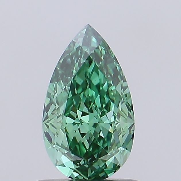 Loose Diamond - PEAR 1.08ct Fancy Vivid Green VS1: Loose Diamond - PEAR 1.08ct Fancy Vivid Green VS1 Source: This is a real non-mined Diamond that has been grown in a lab Shape: PEAR Carats: 1.08 Color: Fancy Vivid Green Certification: IGI Video: