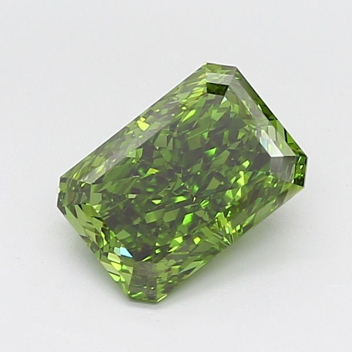 Loose Diamond - RADIANT 2.87ct Fancy Vivid Green VS1: Loose Diamond - RADIANT 2.87ct Fancy Vivid Green VS1 Source: This is a real non-mined Diamond that has been grown in a lab Shape: RADIANT Carats: 2.87 Color: Fancy Vivid Green Certification: IGI Video