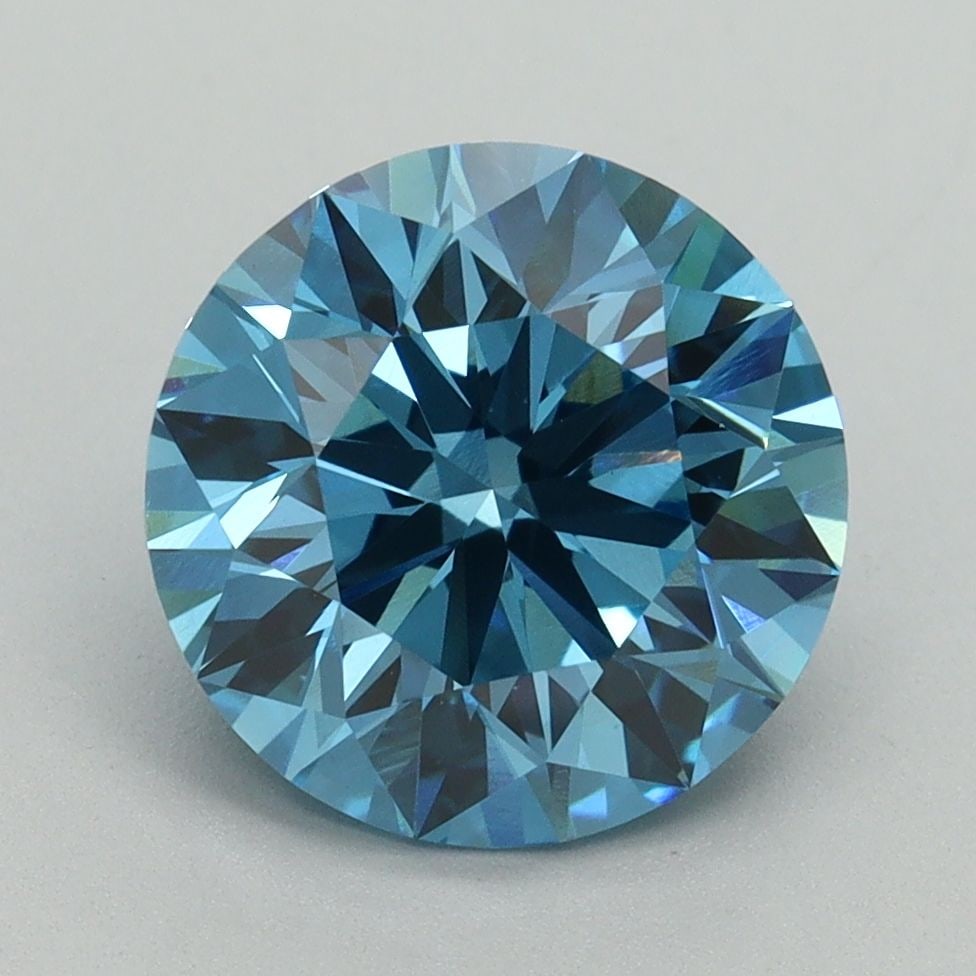 Ideal Loose Diamond - ROUND 3.21ct Fancy Vivid Blue VVS2: Ideal Loose Diamond - ROUND 3.21ct Fancy Vivid Blue VVS2 Source: This is a real non-mined Diamond that has been grown in a lab Shape: ROUND Carats: 3.21 Color: Fancy Vivid Blue Certification: IGI Vide
