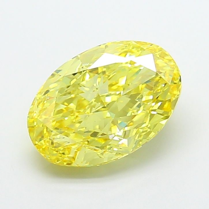 Loose Diamond - OVAL 5.03ct Fancy Vivid Yellow VS1: Loose Diamond - OVAL 5.03ct Fancy Vivid Yellow VS1 Source: This is a real non-mined Diamond that has been grown in a lab Shape: OVAL Carats: 5.03 Color: Fancy Vivid Yellow Certification: IGI Video: