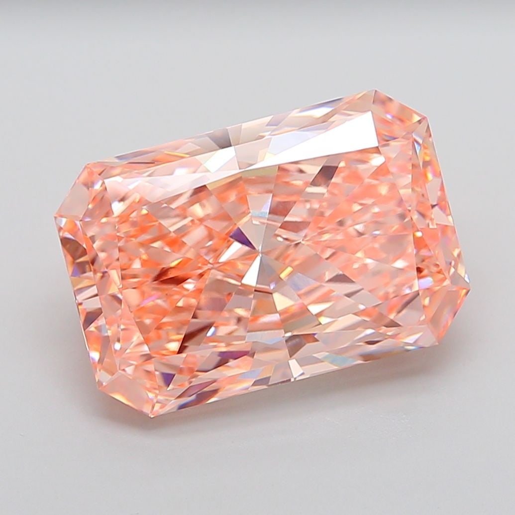 Loose Diamond - RADIANT 12.31ct Fancy Vivid Pink VS1: Loose Diamond - RADIANT 12.31ct Fancy Vivid Pink VS1 Source: This is a real non-mined Diamond that has been grown in a lab Shape: RADIANT Carats: 12.31 Color: Fancy Vivid Pink Certification: IGI The D