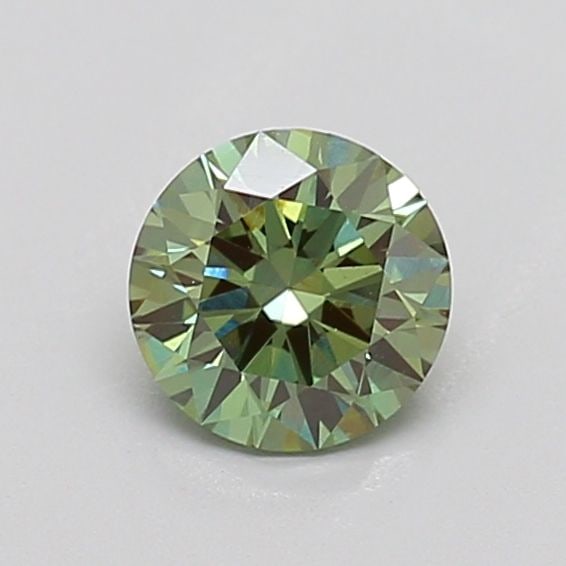 Loose Diamond - ROUND 0.57ct Fancy Vivid Green VS1: Loose Diamond - ROUND 0.57ct Fancy Vivid Green VS1 Source: This is a real non-mined Diamond that has been grown in a lab Shape: ROUND Carats: 0.57 Color: Fancy Vivid Green Certification: IGI The Diamo