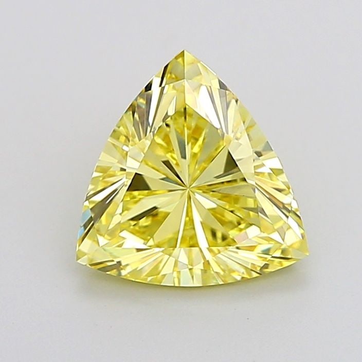 Loose Diamond - TRIANGULAR 1.7ct Fancy Yellow VVS2: Loose Diamond - TRIANGULAR 1.7ct Fancy Yellow VVS2 Source: This is a real non-mined Diamond that has been grown in a lab Shape: TRIANGULAR Carats: 1.7 Color: Fancy Yellow Certification: IGI Video: