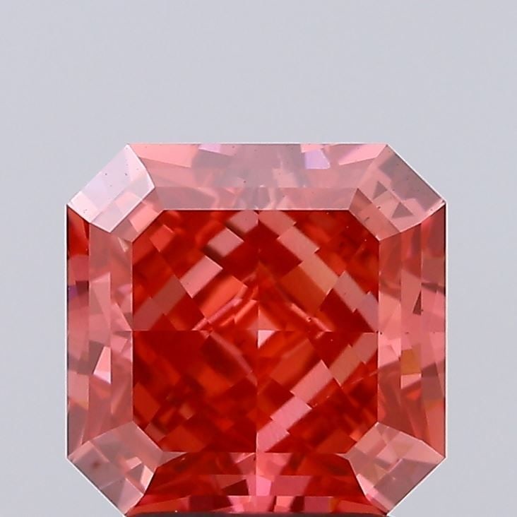 Loose Diamond - CUSHION 2.31ct Fancy Vivid Red VS1: Loose Diamond - CUSHION 2.31ct Fancy Vivid Red VS1 Source: This is a real non-mined Diamond that has been grown in a lab Shape: CUSHION Carats: 2.31 Color: Fancy Vivid Red Certification: IGI Video: