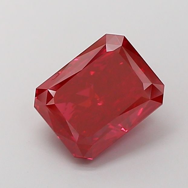 Loose Diamond - RADIANT 4.03ct Fancy Vivid Red VS1: Loose Diamond - RADIANT 4.03ct Fancy Vivid Red VS1 Source: This is a real non-mined Diamond that has been grown in a lab Shape: RADIANT Carats: 4.03 Color: Fancy Vivid Red Certification: NONE Video: