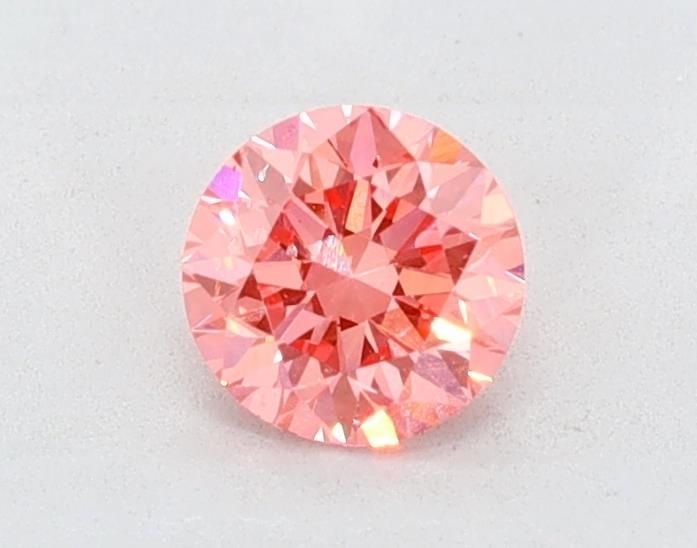Loose Diamond - ROUND 0.51ct Pink VS2: Loose Diamond - ROUND 0.51ct Pink VS2 Source: This is a real non-mined Diamond that has been grown in a lab Shape: ROUND Carats: 0.51 Color: Pink Certification: NONE Video: