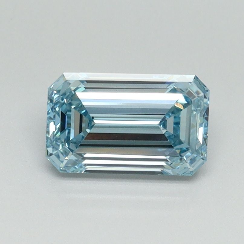 Loose Diamond - EMERALD 1.0ct Fancy Vivid Blue VS1: Loose Diamond - EMERALD 1.0ct Fancy Vivid Blue VS1 Source: This is a real non-mined Diamond that has been grown in a lab Shape: EMERALD Carats: 1.0 Color: Fancy Vivid Blue Certification: IGI Video: