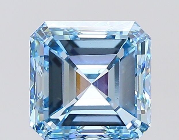 Loose Diamond - ASSCHER 3.0ct Fancy Intense Blue VS1: Loose Diamond - ASSCHER 3.0ct Fancy Intense Blue VS1 Source: This is a real non-mined Diamond that has been grown in a lab Shape: ASSCHER Carats: 3.0 Color: Fancy Intense Blue Certification: IGI