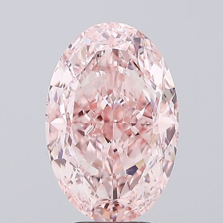 Loose Diamond - OVAL 5.05ct Fancy Vivid Pink VS1: Loose Diamond - OVAL 5.05ct Fancy Vivid Pink VS1 Source: This is a real non-mined Diamond that has been grown in a lab Shape: OVAL Carats: 5.05 Color: Fancy Vivid Pink Certification: IGI Video: