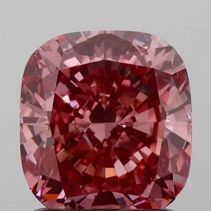 Loose Diamond - CUSHION MODIFIED 1.55ct Fancy Vivid Pink VS1: Loose Diamond - CUSHION MODIFIED 1.55ct Fancy Vivid Pink VS1 Source: This is a real non-mined Diamond that has been grown in a lab Shape: CUSHION MODIFIED Carats: 1.55 Color: Fancy Vivid Pink Certific
