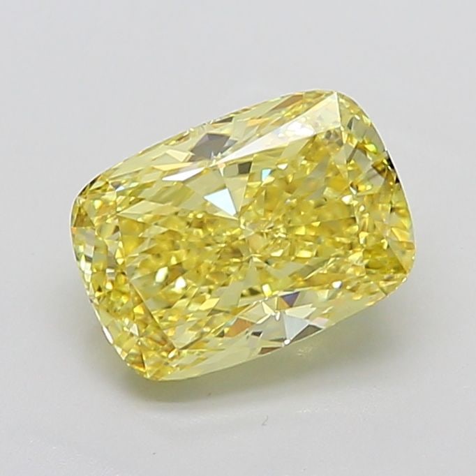 Loose Diamond - CUSHION MODIFIED 4.04ct Fancy Intense Yellow VS2: Loose Diamond - CUSHION MODIFIED 4.04ct Fancy Intense Yellow VS2 Source: This is a real non-mined Diamond that has been grown in a lab Shape: CUSHION MODIFIED Carats: 4.04 Color: Fancy Intense Yellow 