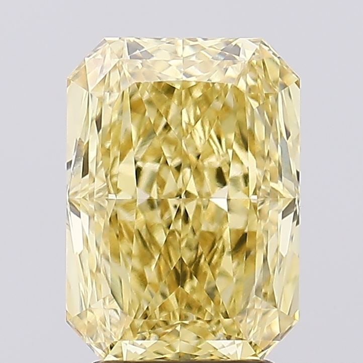 Loose Diamond - RADIANT 3.57ct Fancy Intense Yellow VVS2: Loose Diamond - RADIANT 3.57ct Fancy Intense Yellow VVS2 Source: This is a real non-mined Diamond that has been grown in a lab Shape: RADIANT Carats: 3.57 Color: Fancy Intense Yellow Certification:
