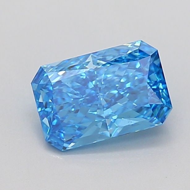Loose Diamond - RADIANT 0.9ct Fancy Vivid Blue VS1: Loose Diamond - RADIANT 0.9ct Fancy Vivid Blue VS1 Source: This is a real non-mined Diamond that has been grown in a lab Shape: RADIANT Carats: 0.9 Color: Fancy Vivid Blue Certification: IGI Video: