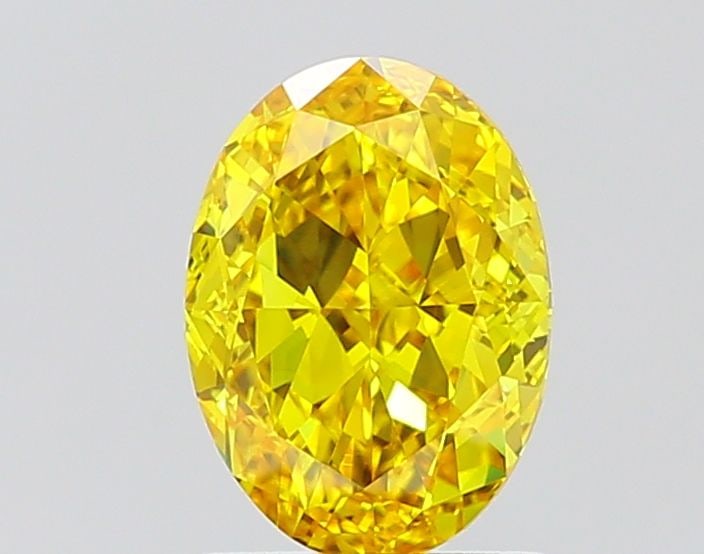 Loose Diamond - OVAL 1.82ct Fancy Vivid Yellow VS1: Loose Diamond - OVAL 1.82ct Fancy Vivid Yellow VS1 Source: This is a real non-mined Diamond that has been grown in a lab Shape: OVAL Carats: 1.82 Color: Fancy Vivid Yellow Certification: IGI Video: