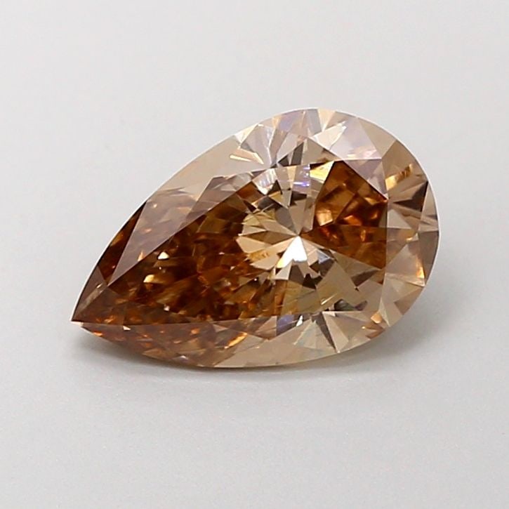 Loose Diamond - PEAR 1.26ct Fancy Brown VVS1: Loose Diamond - PEAR 1.26ct Fancy Brown VVS1 Source: This is a real non-mined Diamond that has been grown in a lab Shape: PEAR Carats: 1.26 Color: Fancy Brown Certification: IGI Video: