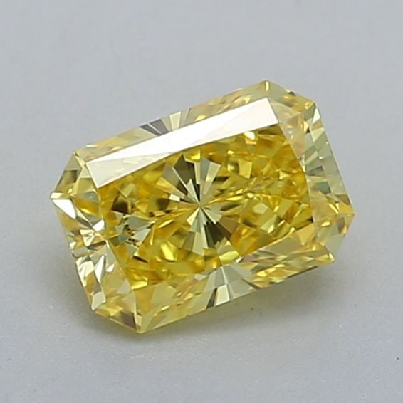 Loose Diamond - RADIANT 0.52ct Fancy Vivid Yellow VVS1: Loose Diamond - RADIANT 0.52ct Fancy Vivid Yellow VVS1 Source: This is a real non-mined Diamond that has been grown in a lab Shape: RADIANT Carats: 0.52 Color: Fancy Vivid Yellow Certification: IGI Vi