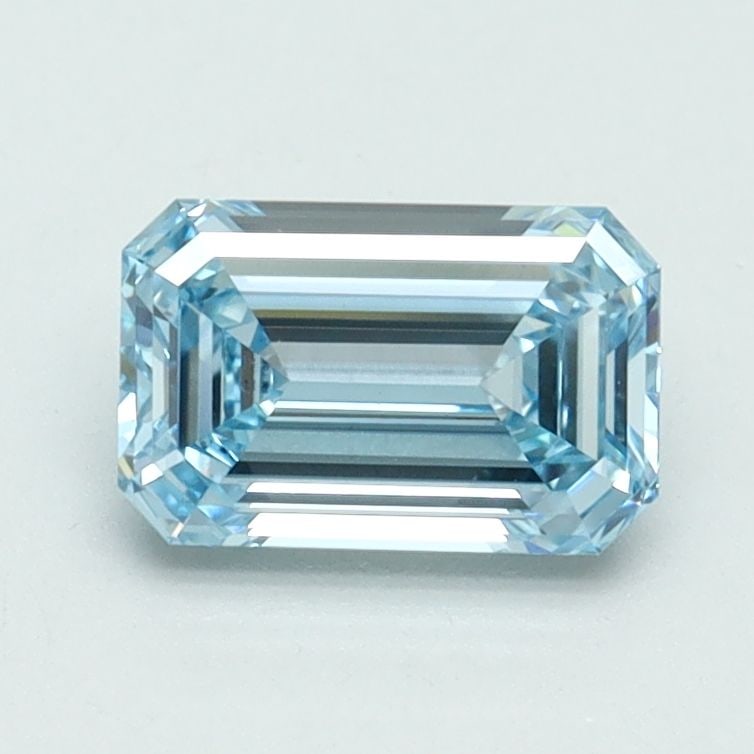 Loose Diamond - EMERALD 1.01ct Fancy Intense Blue VVS2: Loose Diamond - EMERALD 1.01ct Fancy Intense Blue VVS2 Source: This is a real non-mined Diamond that has been grown in a lab Shape: EMERALD Carats: 1.01 Color: Fancy Intense Blue Certification: IGI Vi