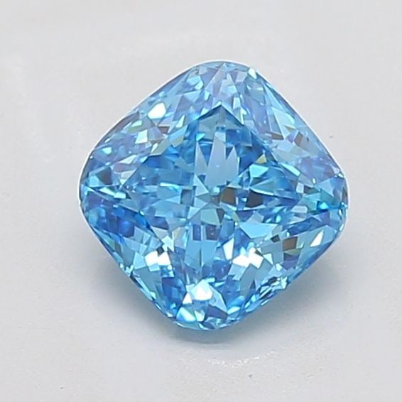 Loose Diamond - CUSHION MODIFIED 1.59ct Fancy Vivid Blue VS1: Loose Diamond - CUSHION MODIFIED 1.59ct Fancy Vivid Blue VS1 Source: This is a real non-mined Diamond that has been grown in a lab Shape: CUSHION MODIFIED Carats: 1.59 Color: Fancy Vivid Blue Certific
