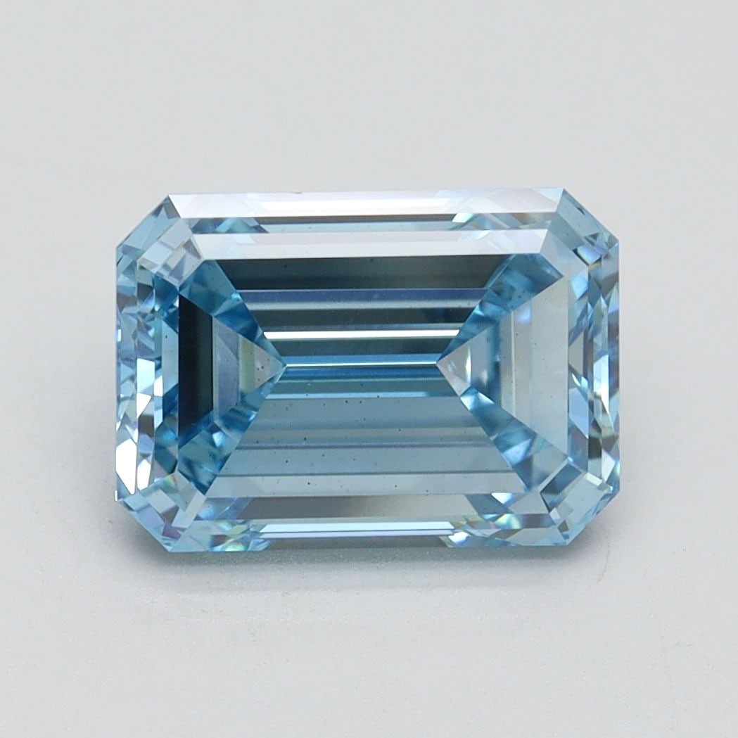 Loose Diamond - EMERALD 3.01ct Fancy Intense Blue VS2: Loose Diamond - EMERALD 3.01ct Fancy Intense Blue VS2 Source: This is a real non-mined Diamond that has been grown in a lab Shape: EMERALD Carats: 3.01 Color: Fancy Intense Blue Certification: IGI Vid