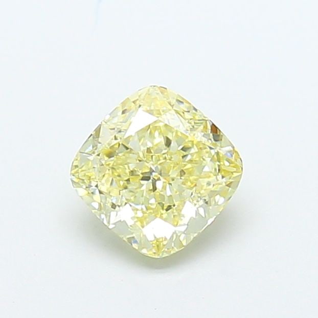 Loose Diamond - CUSHION MODIFIED 1.03ct Fancy Light Yellow VS2: Loose Diamond - CUSHION MODIFIED 1.03ct Fancy Light Yellow VS2 Source: This is a real non-mined Diamond that has been grown in a lab Shape: CUSHION MODIFIED Carats: 1.03 Color: Fancy Light Yellow Cert