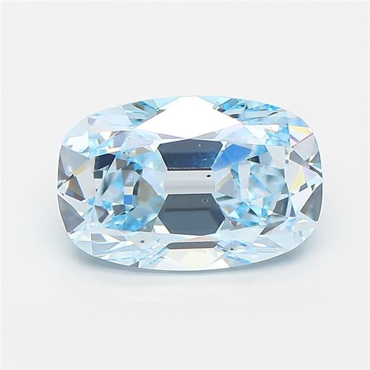 Loose Diamond - CUSHION BRILLIANT 2.72ct Fancy Intense Blue VS2: Loose Diamond - CUSHION BRILLIANT 2.72ct Fancy Intense Blue VS2 Source: This is a real non-mined Diamond that has been grown in a lab Shape: CUSHION BRILLIANT Carats: 2.72 Color: Fancy Intense Blue Ce