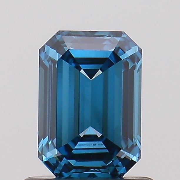 Loose Diamond - EMERALD 0.85ct Fancy Vivid Blue VS2: Loose Diamond - EMERALD 0.85ct Fancy Vivid Blue VS2 Source: This is a real non-mined Diamond that has been grown in a lab Shape: EMERALD Carats: 0.85 Color: Fancy Vivid Blue Certification: NONE Video: