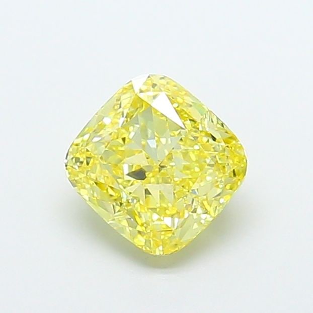 Loose Diamond - CUSHION MODIFIED 2.56ct Fancy Intense Yellow VS1: Loose Diamond - CUSHION MODIFIED 2.56ct Fancy Intense Yellow VS1 Source: This is a real non-mined Diamond that has been grown in a lab Shape: CUSHION MODIFIED Carats: 2.56 Color: Fancy Intense Yellow 