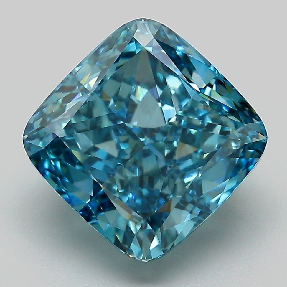 Loose Diamond - CUSHION MODIFIED 5.6ct Fancy Vivid Blue VVS2: Loose Diamond - CUSHION MODIFIED 5.6ct Fancy Vivid Blue VVS2 Source: This is a real non-mined Diamond that has been grown in a lab Shape: CUSHION MODIFIED Carats: 5.6 Color: Fancy Vivid Blue Certifica