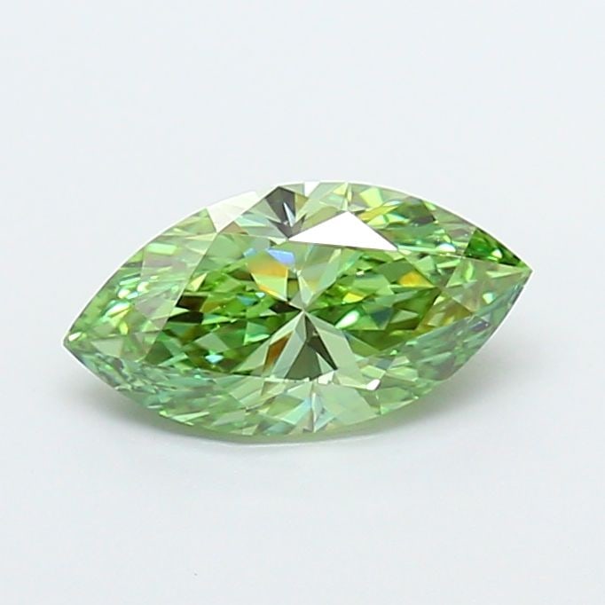 Loose Diamond - MARQUISE 1.2ct Fancy Vivid Green VS1: Loose Diamond - MARQUISE 1.2ct Fancy Vivid Green VS1 Source: This is a real non-mined Diamond that has been grown in a lab Shape: MARQUISE Carats: 1.2 Color: Fancy Vivid Green Certification: IGI Video