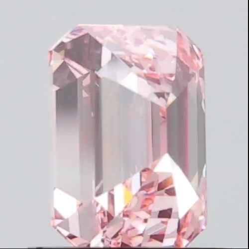 Loose Diamond - EMERALD 0.91ct Fancy Vivid Pink VS1: Loose Diamond - EMERALD 0.91ct Fancy Vivid Pink VS1 Source: This is a real non-mined Diamond that has been grown in a lab Shape: EMERALD Carats: 0.91 Color: Fancy Vivid Pink Certification: NONE Video:
