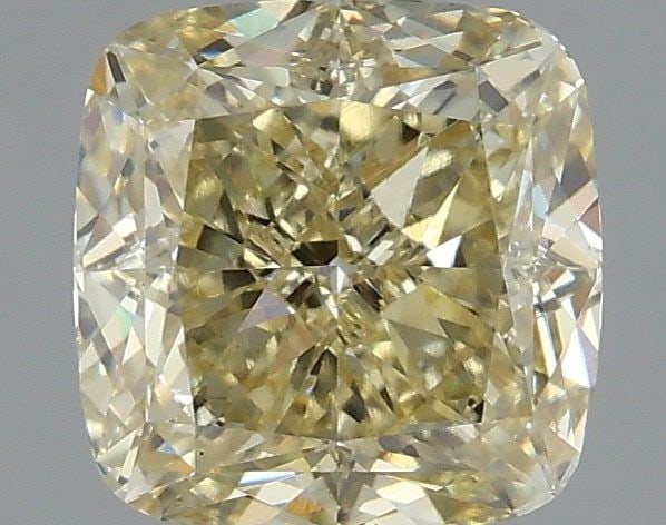 Loose Diamond - CUSHION MODIFIED 2.09ct Fancy Yellow VS1: Loose Diamond - CUSHION MODIFIED 2.09ct Fancy Yellow VS1 Source: This is a real non-mined Diamond that has been grown in a lab Shape: CUSHION MODIFIED Carats: 2.09 Color: Fancy Yellow Certification: I