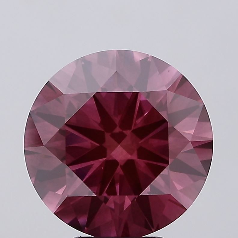 Loose Diamond - ROUND 6.01ct Fancy Deep Pink VS2: Loose Diamond - ROUND 6.01ct Fancy Deep Pink VS2 Source: This is a real non-mined Diamond that has been grown in a lab Shape: ROUND Carats: 6.01 Color: Fancy Deep Pink Certification: IGI Video: Video