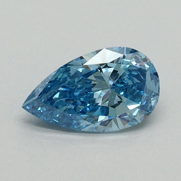 Loose Diamond - PEAR 0.5ct Fancy Blue VS2: Loose Diamond - PEAR 0.5ct Fancy Blue VS2 Source: This is a real non-mined Diamond that has been grown in a lab Shape: PEAR Carats: 0.5 Color: Fancy Blue Certification: NONE Video: