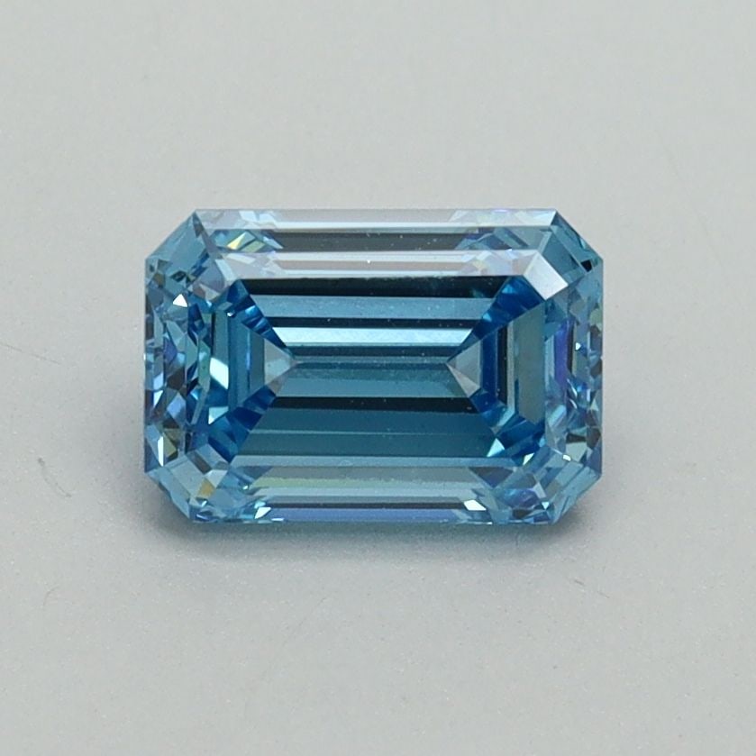 Loose Diamond - EMERALD 1.0ct Fancy Vivid Blue VVS2: Loose Diamond - EMERALD 1.0ct Fancy Vivid Blue VVS2 Source: This is a real non-mined Diamond that has been grown in a lab Shape: EMERALD Carats: 1.0 Color: Fancy Vivid Blue Certification: IGI Video: