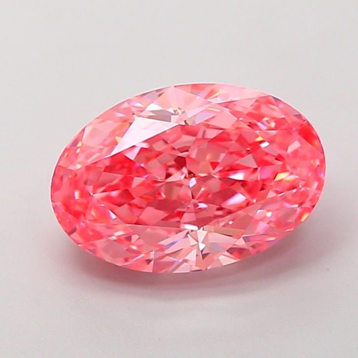 Loose Diamond - OVAL 3.01ct Fancy Vivid Pink VS1: Loose Diamond - OVAL 3.01ct Fancy Vivid Pink VS1 Source: This is a real non-mined Diamond that has been grown in a lab Shape: OVAL Carats: 3.01 Color: Fancy Vivid Pink Certification: IGI Video: Video