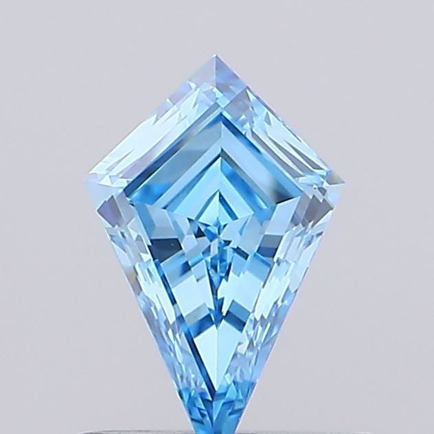 Loose Diamond - KITE 0.53ct Fancy Vivid Blue VVS2: Loose Diamond - KITE 0.53ct Fancy Vivid Blue VVS2 Source: This is a real non-mined Diamond that has been grown in a lab Shape: KITE Carats: 0.53 Color: Fancy Vivid Blue Certification: NONE Video: