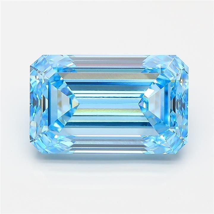 Loose Diamond - EMERALD 5.52ct Fancy Vivid Blue VS1: Loose Diamond - EMERALD 5.52ct Fancy Vivid Blue VS1 Source: This is a real non-mined Diamond that has been grown in a lab Shape: EMERALD Carats: 5.52 Color: Fancy Vivid Blue Certification: IGI Video: