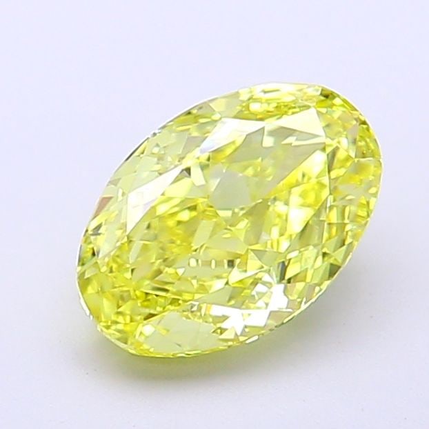 Loose Diamond - OVAL 1.47ct Fancy Vivid Yellow VS1: Loose Diamond - OVAL 1.47ct Fancy Vivid Yellow VS1 Source: This is a real non-mined Diamond that has been grown in a lab Shape: OVAL Carats: 1.47 Color: Fancy Vivid Yellow Certification: IGI Video: