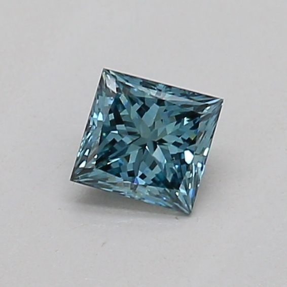 Loose Diamond - PRINCESS 0.19ct Fancy Vivid Green Blue VS2: Loose Diamond - PRINCESS 0.19ct Fancy Vivid Green Blue VS2 Source: This is a real non-mined Diamond that has been grown in a lab Shape: PRINCESS Carats: 0.19 Color: Fancy Vivid Green Blue Certificatio
