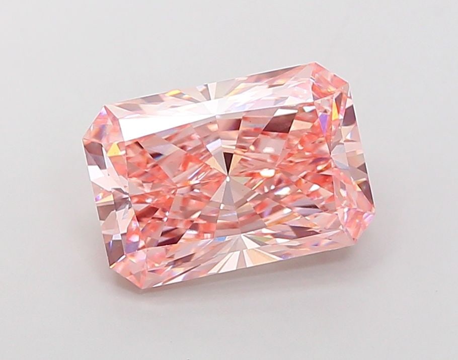 Loose Diamond - RADIANT 6.55ct Fancy Intense Pink VS1: Loose Diamond - RADIANT 6.55ct Fancy Intense Pink VS1 Source: This is a real non-mined Diamond that has been grown in a lab Shape: RADIANT Carats: 6.55 Color: Fancy Intense Pink Certification: IGI Vid