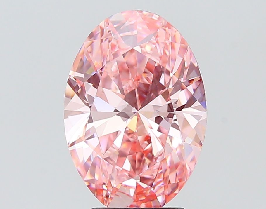 Loose Diamond - OVAL 4.01ct Fancy Vivid Pink VS1: Loose Diamond - OVAL 4.01ct Fancy Vivid Pink VS1 Source: This is a real non-mined Diamond that has been grown in a lab Shape: OVAL Carats: 4.01 Color: Fancy Vivid Pink Certification: IGI Video: