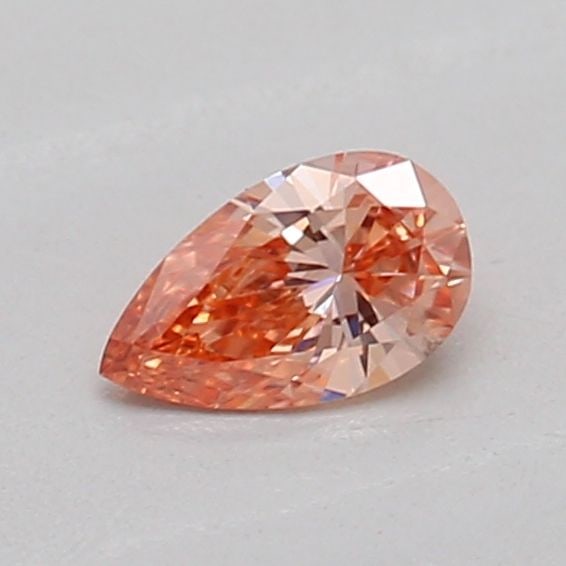 Loose Diamond - PEAR 0.17ct Fancy Vivid Brownish Orange VS2: Loose Diamond - PEAR 0.17ct Fancy Vivid Brownish Orange VS2 Source: This is a real non-mined Diamond that has been grown in a lab Shape: PEAR Carats: 0.17 Color: Fancy Vivid Brownish Orange Certificat