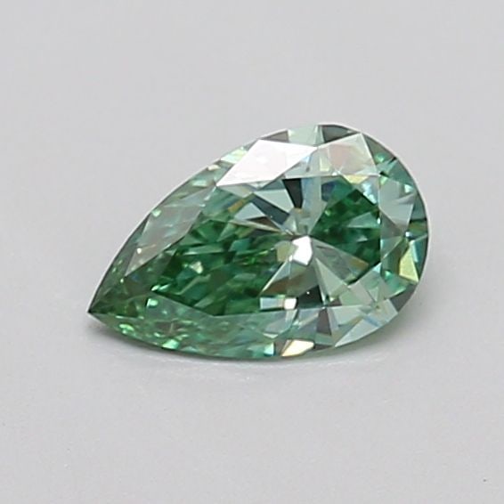 Loose Diamond - PEAR 0.35ct Fancy Vivid Green VVS2: Loose Diamond - PEAR 0.35ct Fancy Vivid Green VVS2 Source: This is a real non-mined Diamond that has been grown in a lab Shape: PEAR Carats: 0.35 Color: Fancy Vivid Green Certification: IGI Video: