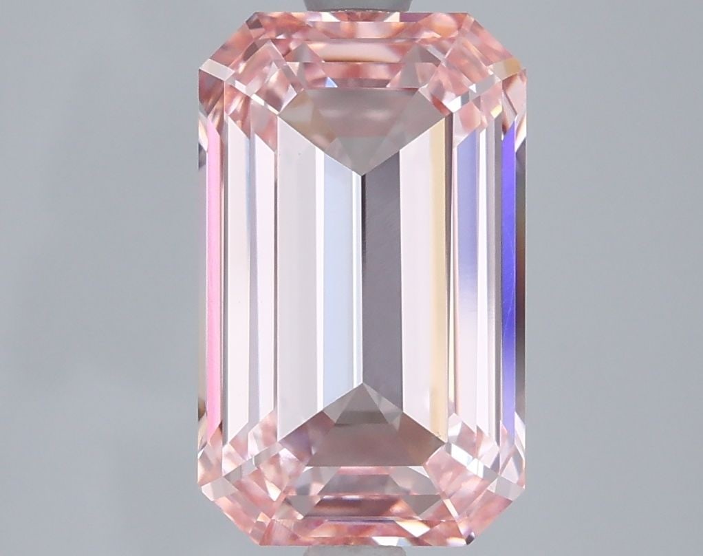 Loose Diamond - EMERALD 4.04ct Fancy Intense Pink VS1: Loose Diamond - EMERALD 4.04ct Fancy Intense Pink VS1 Source: This is a real non-mined Diamond that has been grown in a lab Shape: EMERALD Carats: 4.04 Color: Fancy Intense Pink Certification: IGI Vid
