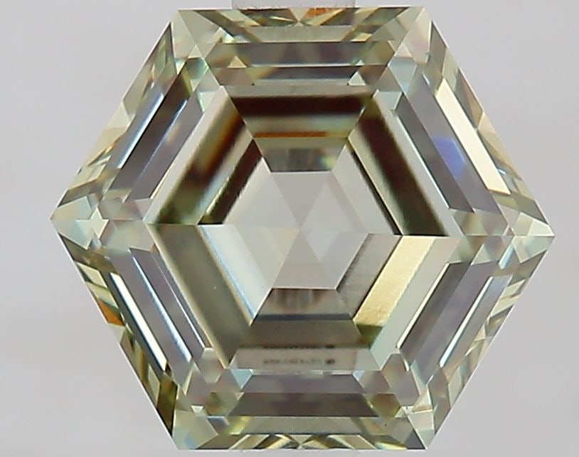 Loose Diamond - HEXAGONAL 2.08ct Fancy Intense Green VVS2: Loose Diamond - HEXAGONAL 2.08ct Fancy Intense Green VVS2 Source: This is a real non-mined Diamond that has been grown in a lab Shape: HEXAGONAL Carats: 2.08 Color: Fancy Intense Green Certification: 