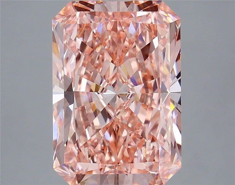 Loose Diamond - RADIANT 5.77ct Fancy Vivid Pink VS1: Loose Diamond - RADIANT 5.77ct Fancy Vivid Pink VS1 Source: This is a real non-mined Diamond that has been grown in a lab Shape: RADIANT Carats: 5.77 Color: Fancy Vivid Pink Certification: IGI Video: