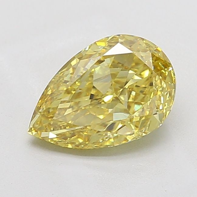 Loose Diamond - PEAR 2.59ct Fancy Vivid Yellow VS2: Loose Diamond - PEAR 2.59ct Fancy Vivid Yellow VS2 Source: This is a real non-mined Diamond that has been grown in a lab Shape: PEAR Carats: 2.59 Color: Fancy Vivid Yellow Certification: IGI Video: