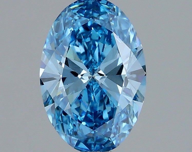 Loose Diamond - OVAL 1.05ct Fancy Vivid Blue VS1: Loose Diamond - OVAL 1.05ct Fancy Vivid Blue VS1 Source: This is a real non-mined Diamond that has been grown in a lab Shape: OVAL Carats: 1.05 Color: Fancy Vivid Blue Certification: IGI Video: