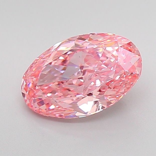 Loose Diamond - OVAL 2.52ct Fancy Vivid Pink VS1: Loose Diamond - OVAL 2.52ct Fancy Vivid Pink VS1 Source: This is a real non-mined Diamond that has been grown in a lab Shape: OVAL Carats: 2.52 Color: Fancy Vivid Pink Certification: IGI Video: